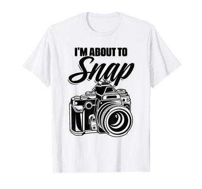 Camera Photographer T-Shirt - Trendy Graphic for Adults - T-Shirt, Sweatshirt, Hoodie