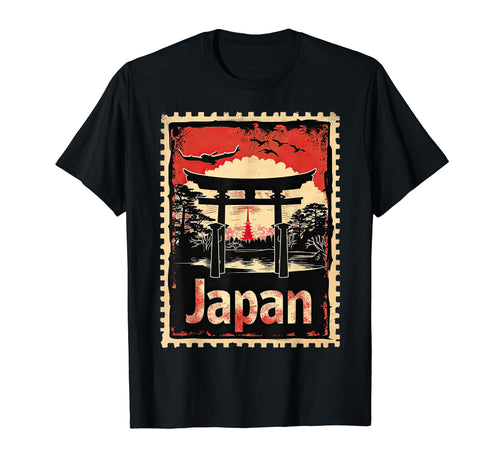 Torii Gate Japan Landmark T-Shirt - Fun Novelty Design for Adults - T-Shirt, Sweatshirt, Hoodie