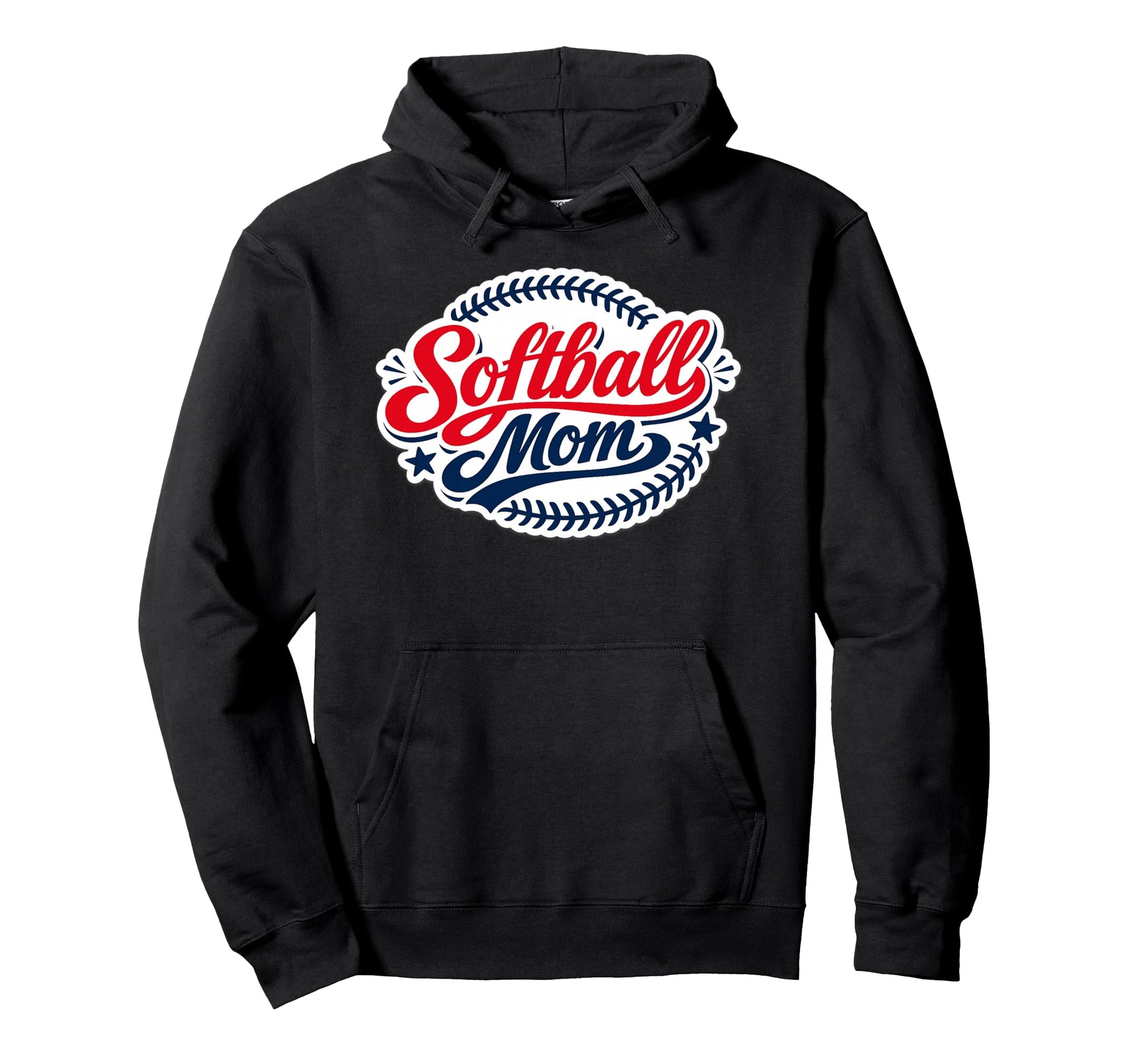 Softball Mom Proud Fastpitch Game Day Hoodie - Minimalist Print Unisex - T-Shirt, Sweatshirt, Hoodie