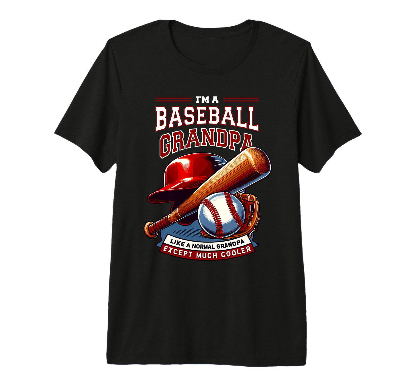Mens Grandpa Baseball Player T-Shirt - Fun Novelty Design for Adults - T-Shirt, Sweatshirt, Hoodie