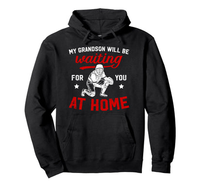 Funny Baseball Catcher Grandma Baseball Hoodie - Minimalist Print Unisex - T-Shirt, Sweatshirt, Hoodie