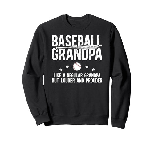 Baseball Grandpa Baseball Player Sweatshirt - Streetwear Style for Adults - T-Shirt, Sweatshirt, Hoodie