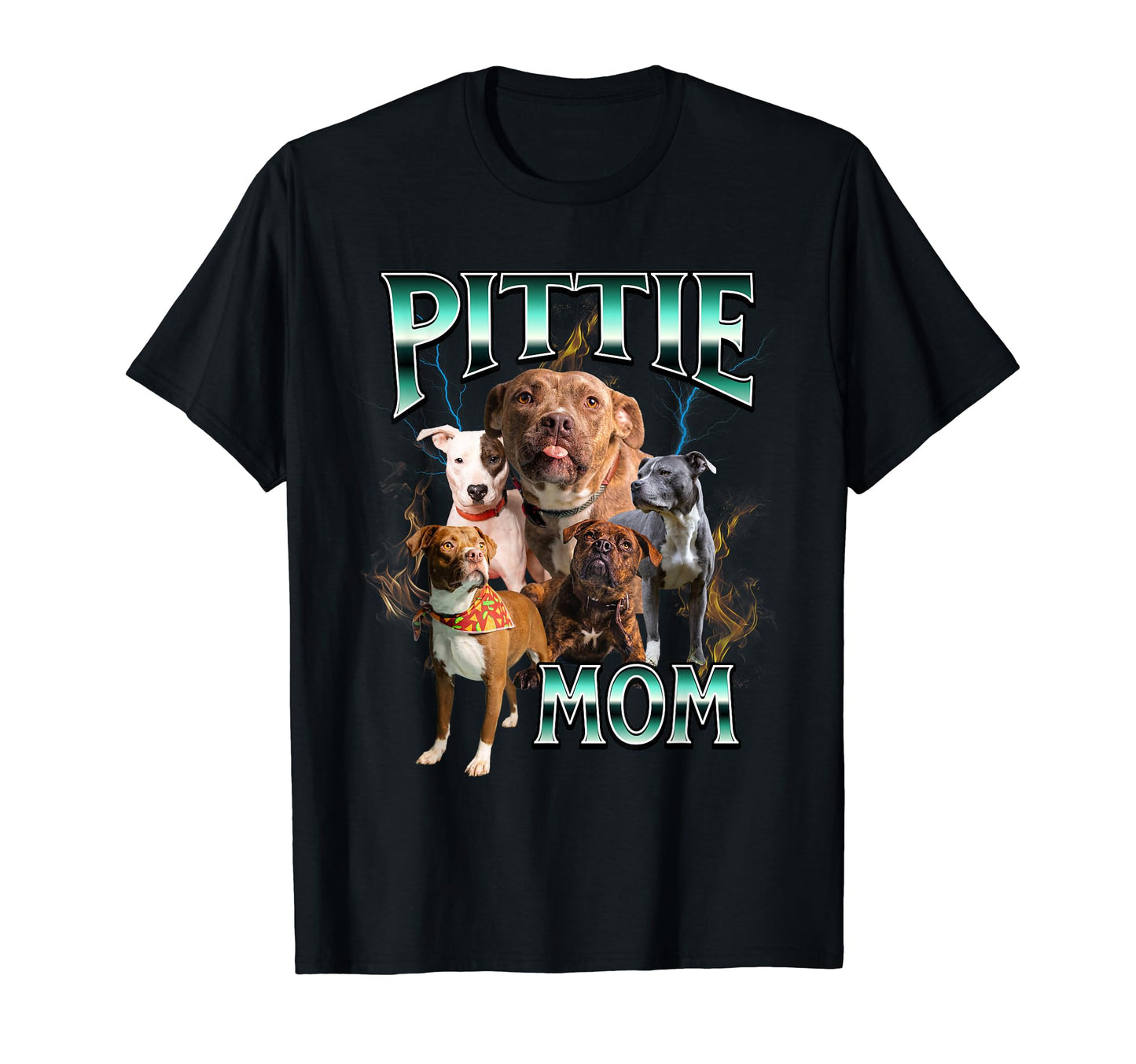Pitbull Bootlet Grunge Pittie Mom Rap T-Shirt - Minimalist Print Unisex - T-Shirt, Sweatshirt, Hoodie