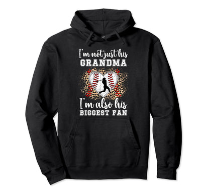 Biggest Fan Baseball Grandma Baseball Hoodie - Streetwear Style Unisex - T-Shirt, Sweatshirt, Hoodie