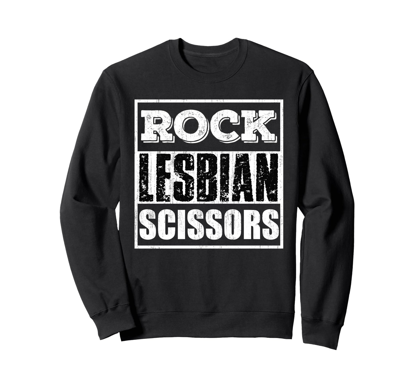 Rock Lesbian Scissors Sweatshirt - Aesthetic Graphic for Adults - T-Shirt, Sweatshirt, Hoodie