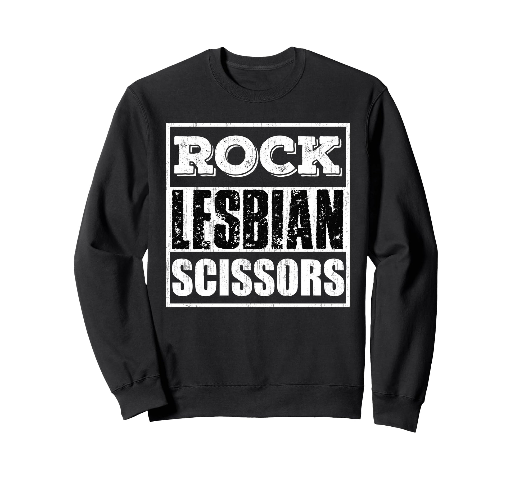 Rock Lesbian Scissors Sweatshirt - Aesthetic Graphic for Adults - T-Shirt, Sweatshirt, Hoodie