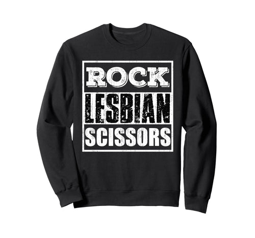 Rock Lesbian Scissors Sweatshirt - Aesthetic Graphic for Adults - T-Shirt, Sweatshirt, Hoodie