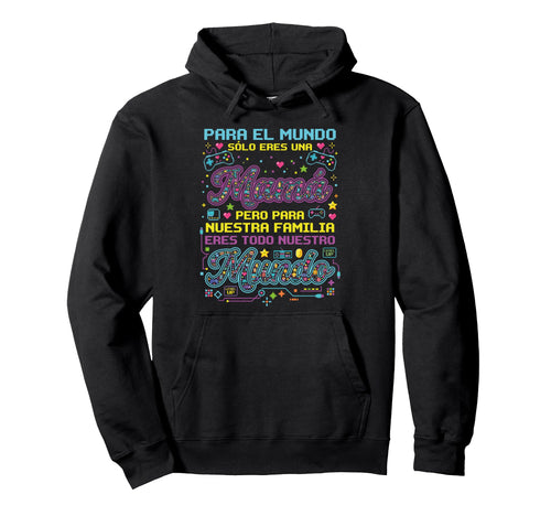 Mothers Day Spanish Gamer Mama Pixel Hoodie - Streetwear Style Men Women - T-Shirt, Sweatshirt, Hoodie