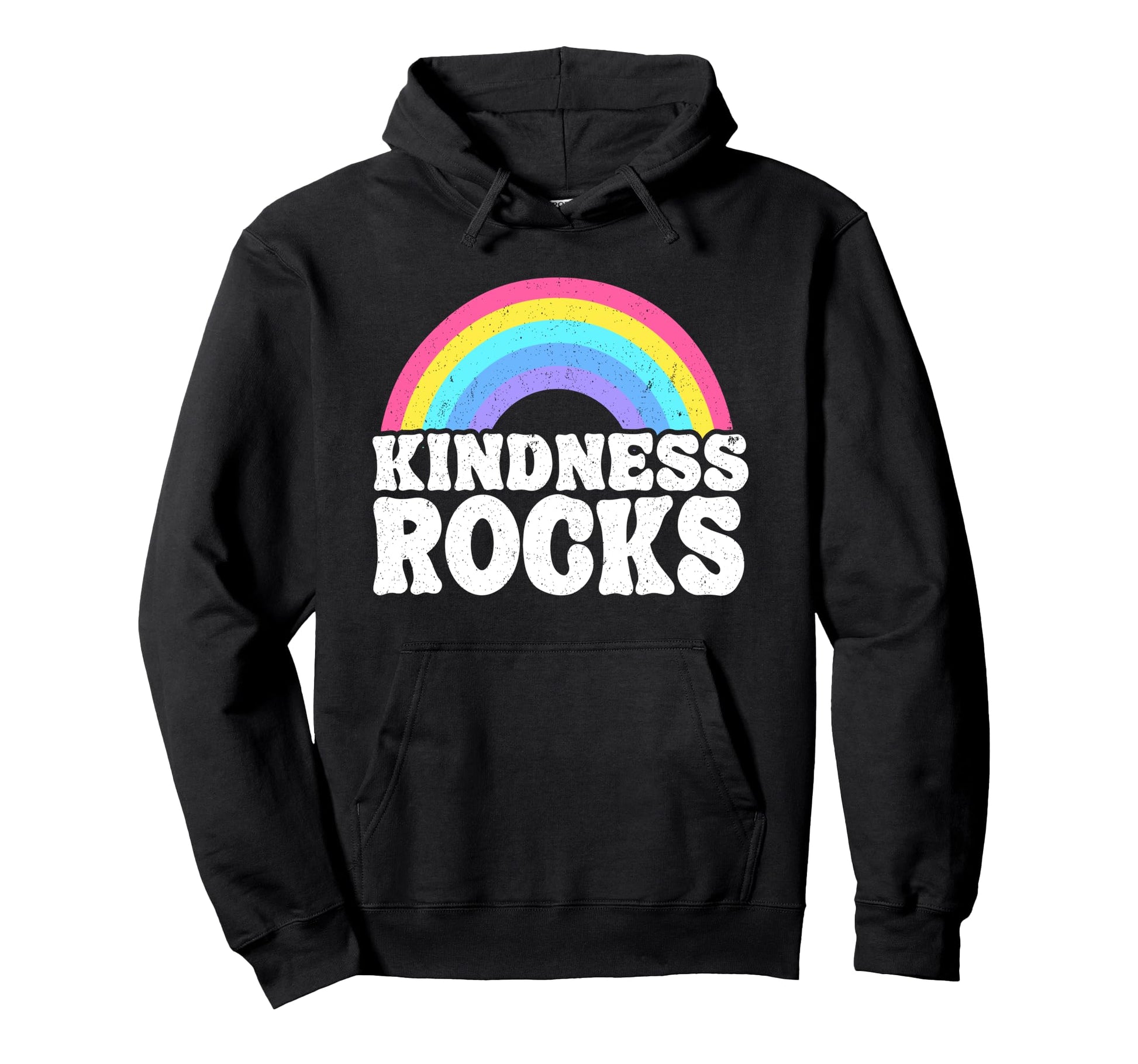 Hippie Teacher Anti Bullying Rainbow Hoodie - Fun Novelty Design Unisex - T-Shirt, Sweatshirt, Hoodie