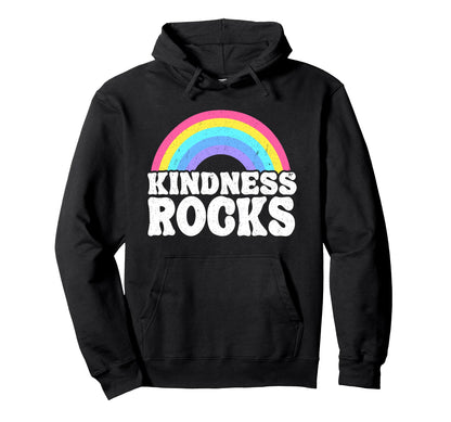 Hippie Teacher Anti Bullying Rainbow Hoodie - Fun Novelty Design Unisex - T-Shirt, Sweatshirt, Hoodie