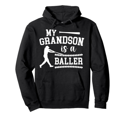 My Grandson Baseball Gigi Baseball Hoodie - Streetwear Style Men Women - T-Shirt, Sweatshirt, Hoodie