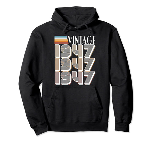 1947 76Th Birthday Hoodie - Custom Art Print Unisex - T-Shirt, Sweatshirt, Hoodie