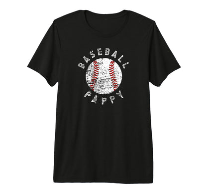 Mens Baseball Pappy Grandpa Best Pappy T-Shirt - Minimalist Print Unisex - T-Shirt, Sweatshirt, Hoodie