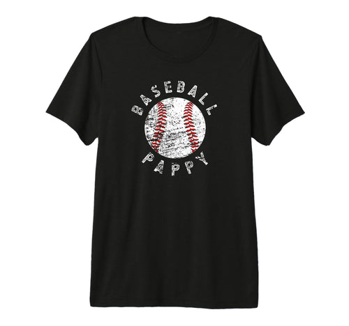 Mens Baseball Pappy Grandpa Best Pappy T-Shirt - Minimalist Print Unisex - T-Shirt, Sweatshirt, Hoodie