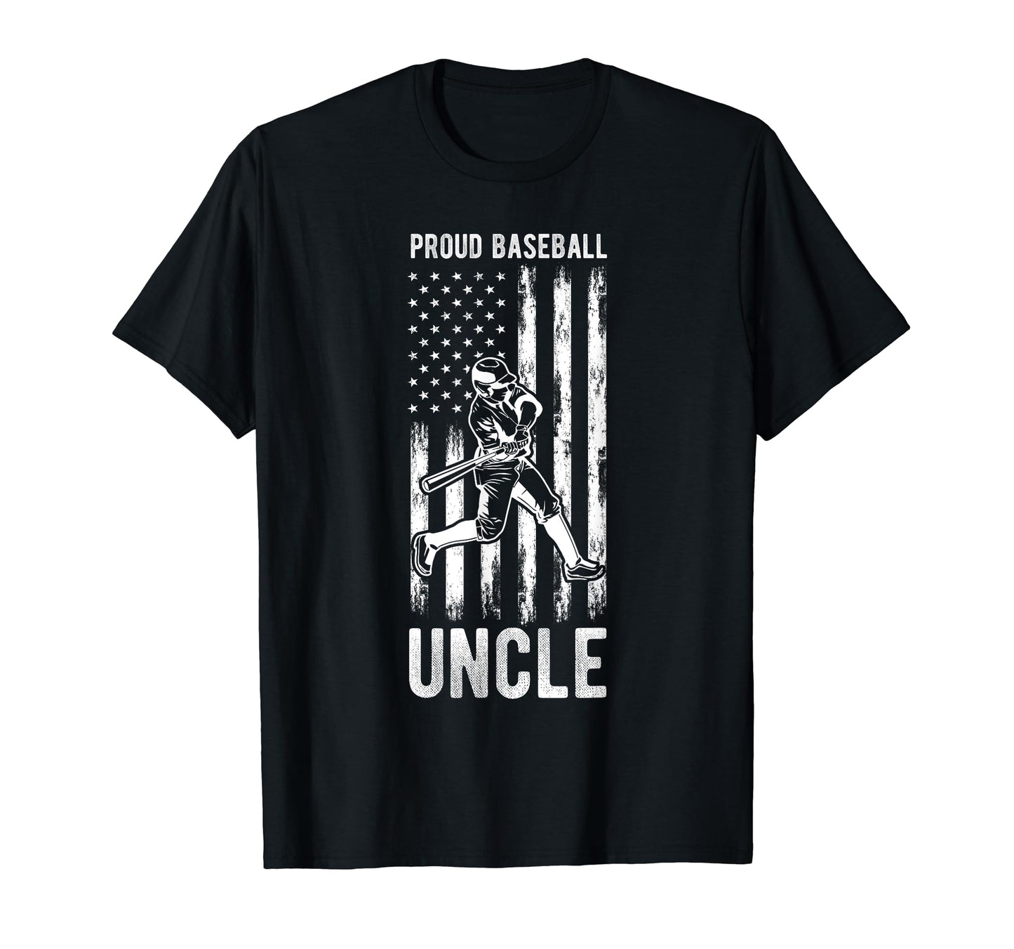 Proud Baseball Uncle Patriotic Team T-Shirt - Trendy Graphic for Adults - T-Shirt, Sweatshirt, Hoodie