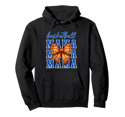 Basketball Mama Coquette Bow Game Day Hoodie - Aesthetic Graphic Men Women - T-Shirt, Sweatshirt, Hoodie