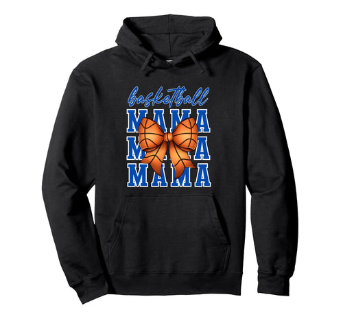 Basketball Mama Coquette Bow Game Day Hoodie - Aesthetic Graphic Men Women - T-Shirt, Sweatshirt, Hoodie