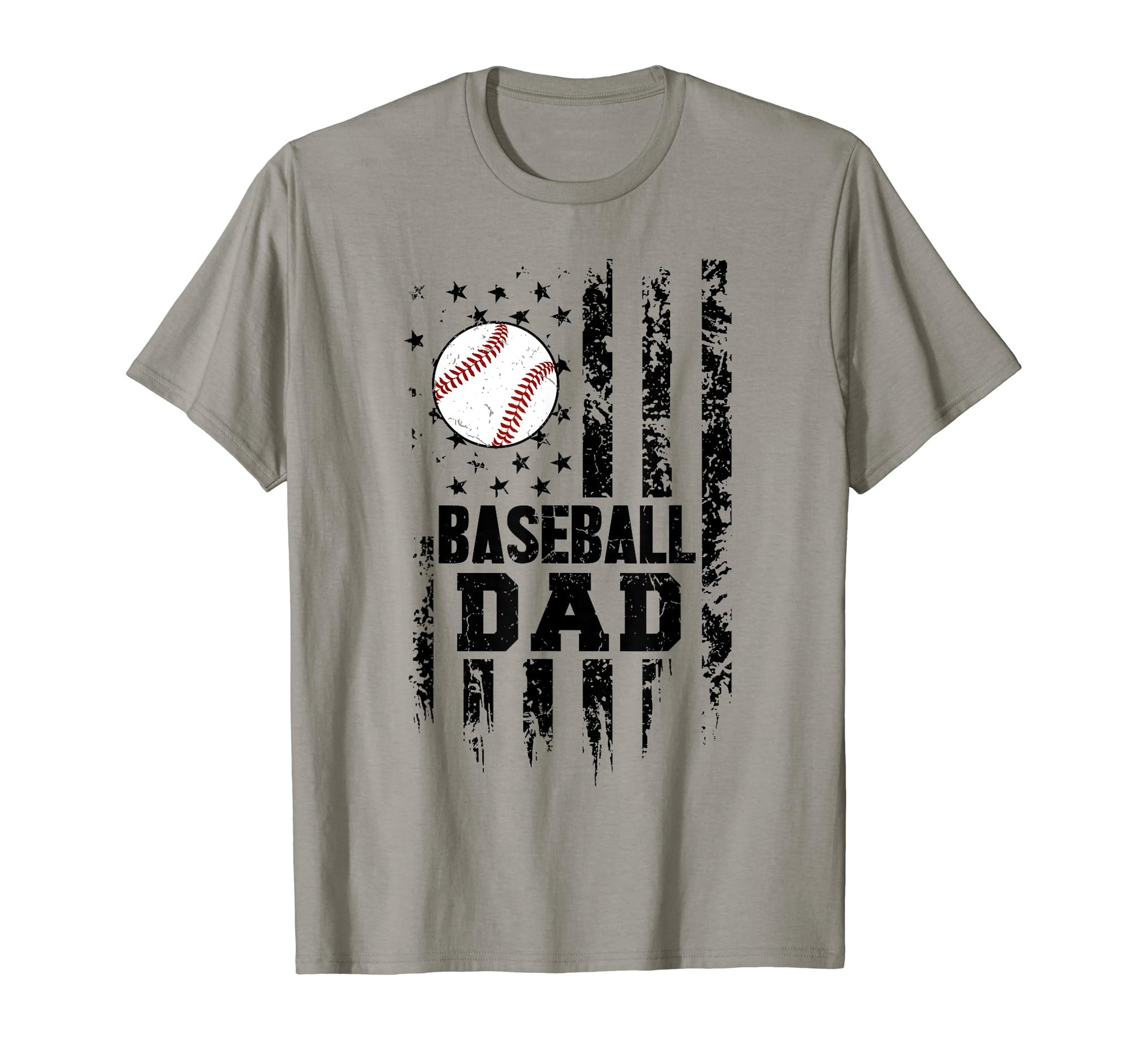 Baseball Dad Papa Daddy Fathers Day T-Shirt - Custom Art Print for Adults - T-Shirt, Sweatshirt, Hoodie