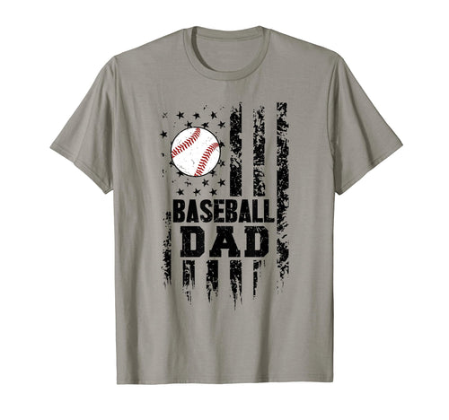 Baseball Dad Papa Daddy Fathers Day T-Shirt - Custom Art Print for Adults - T-Shirt, Sweatshirt, Hoodie