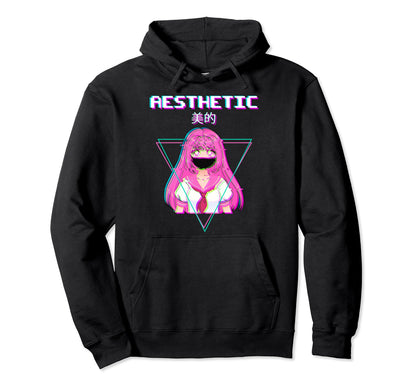 Aesthetic Vaporwave Aesthetic Japan Hoodie - Graphic Print Men Women - T-Shirt, Sweatshirt, Hoodie