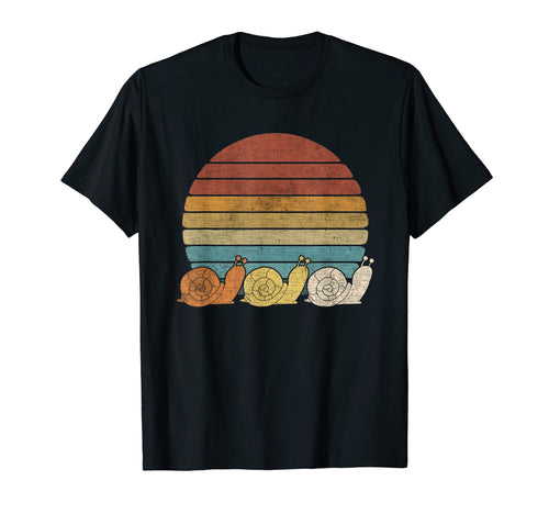Three Snails Sunset Grunge Snail Art 90S T-Shirt - Streetwear Style Unisex - T-Shirt, Sweatshirt, Hoodie