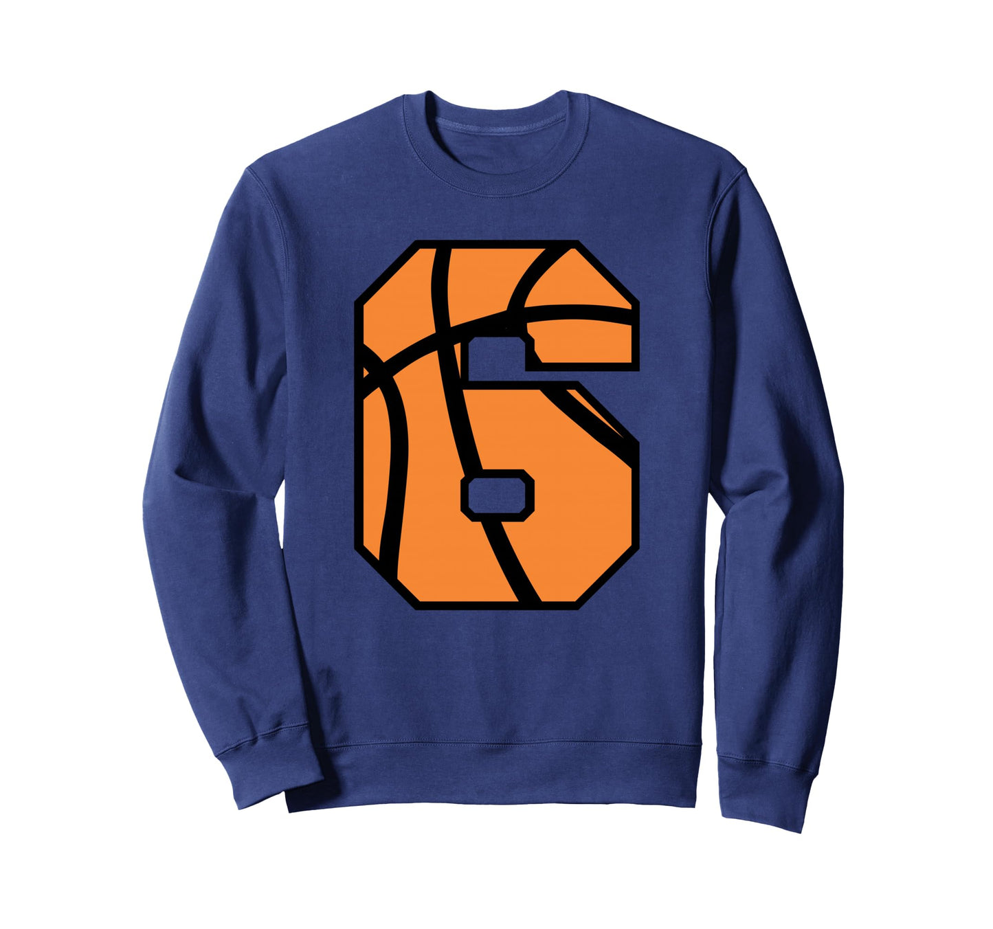 Basketball Number 6 Game Day Sweatshirt - Aesthetic Graphic Men Women - T-Shirt, Sweatshirt, Hoodie