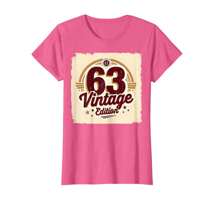 63Rd Birthday Gift Celebration T-Shirt - Unique Graphic Unisex - T-Shirt, Sweatshirt, Hoodie