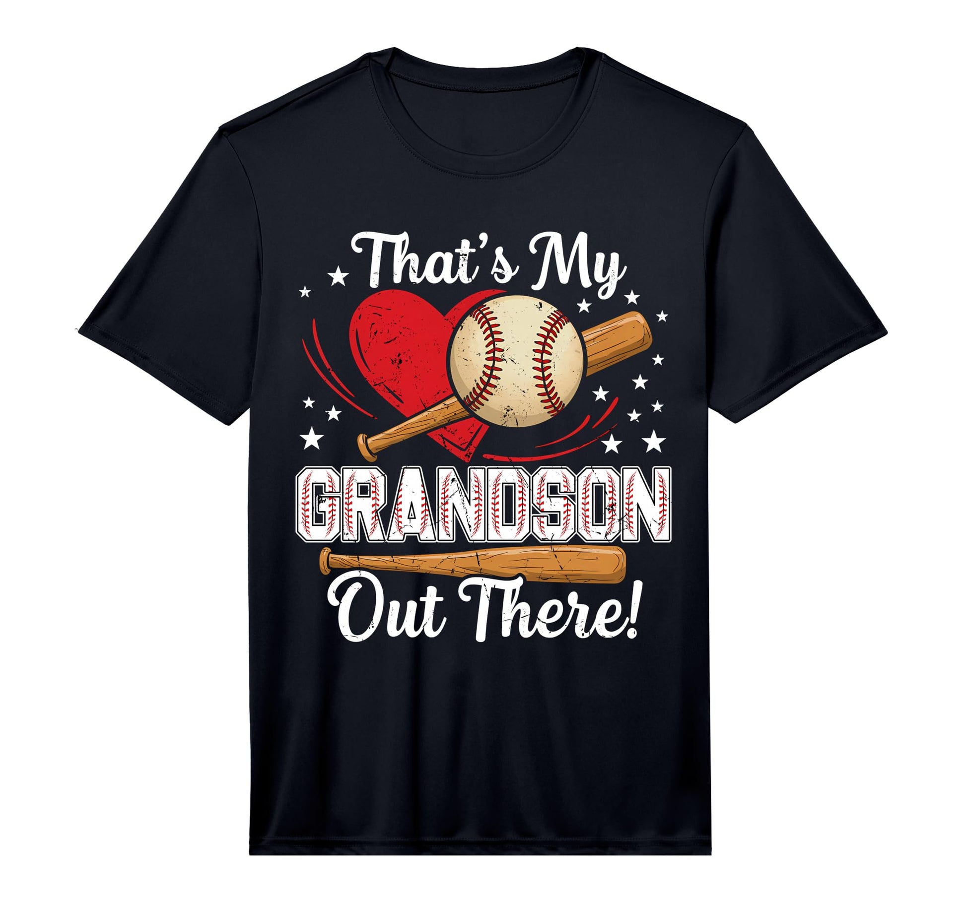 Thats My Grandson Out There Baseball T-Shirt - Custom Art Print for Adults - T-Shirt, Sweatshirt, Hoodie