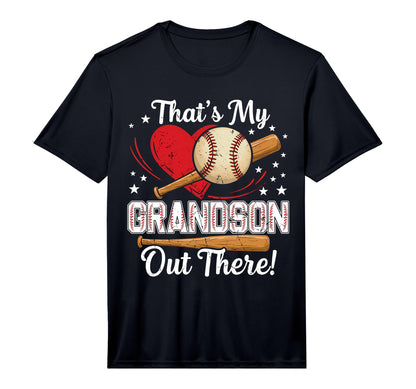 Thats My Grandson Out There Baseball T-Shirt - Custom Art Print for Adults - T-Shirt, Sweatshirt, Hoodie
