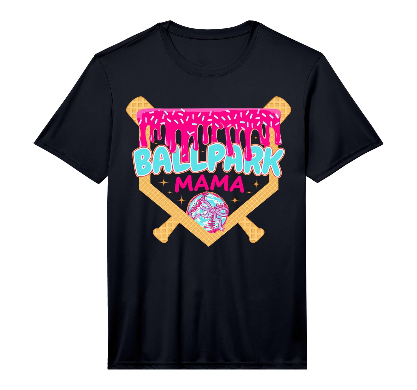Baseball Drip Ballpark Mama Ice T-Shirt - Streetwear Style for Adults - T-Shirt, Sweatshirt, Hoodie