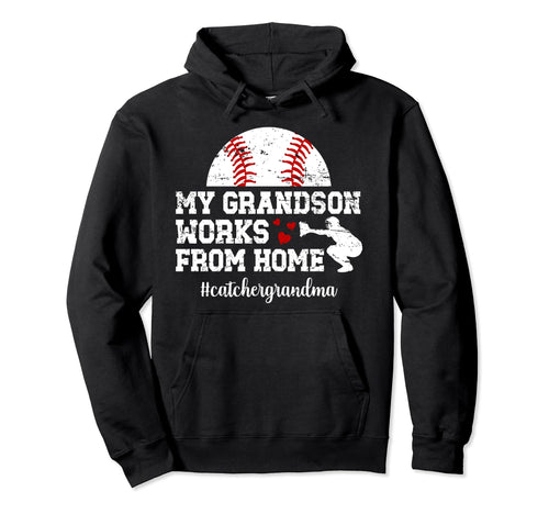 Baseball Catcher Grandma Funny Grandma Hoodie - Trendy Graphic Unisex - T-Shirt, Sweatshirt, Hoodie
