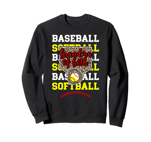 Grandma Both Proud Softball Sweatshirt - Fun Novelty Design Unisex - T-Shirt, Sweatshirt, Hoodie