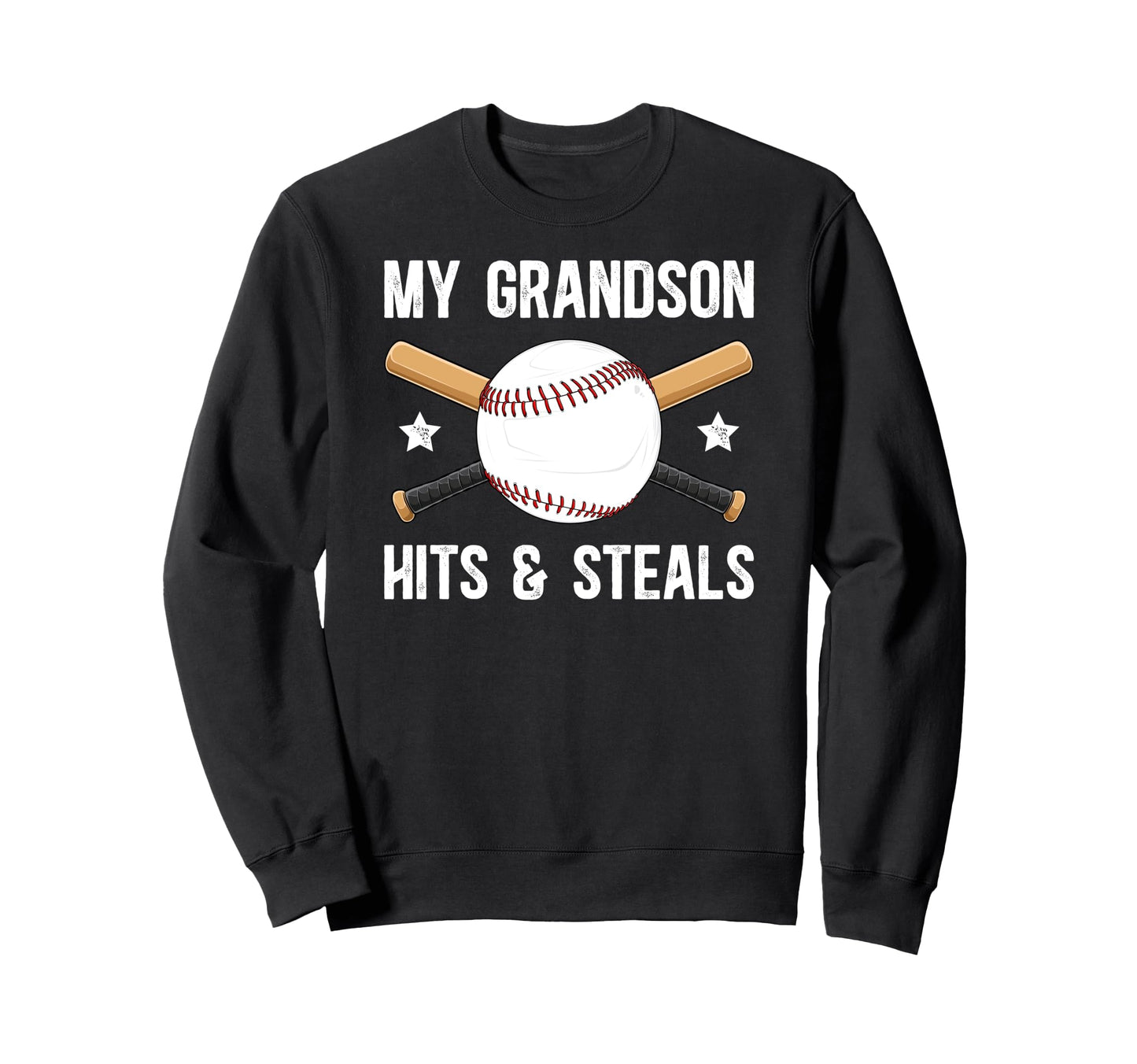 My Grandson Baseball Grandpa Sweatshirt - Casual Everyday Wear Unisex - T-Shirt, Sweatshirt, Hoodie