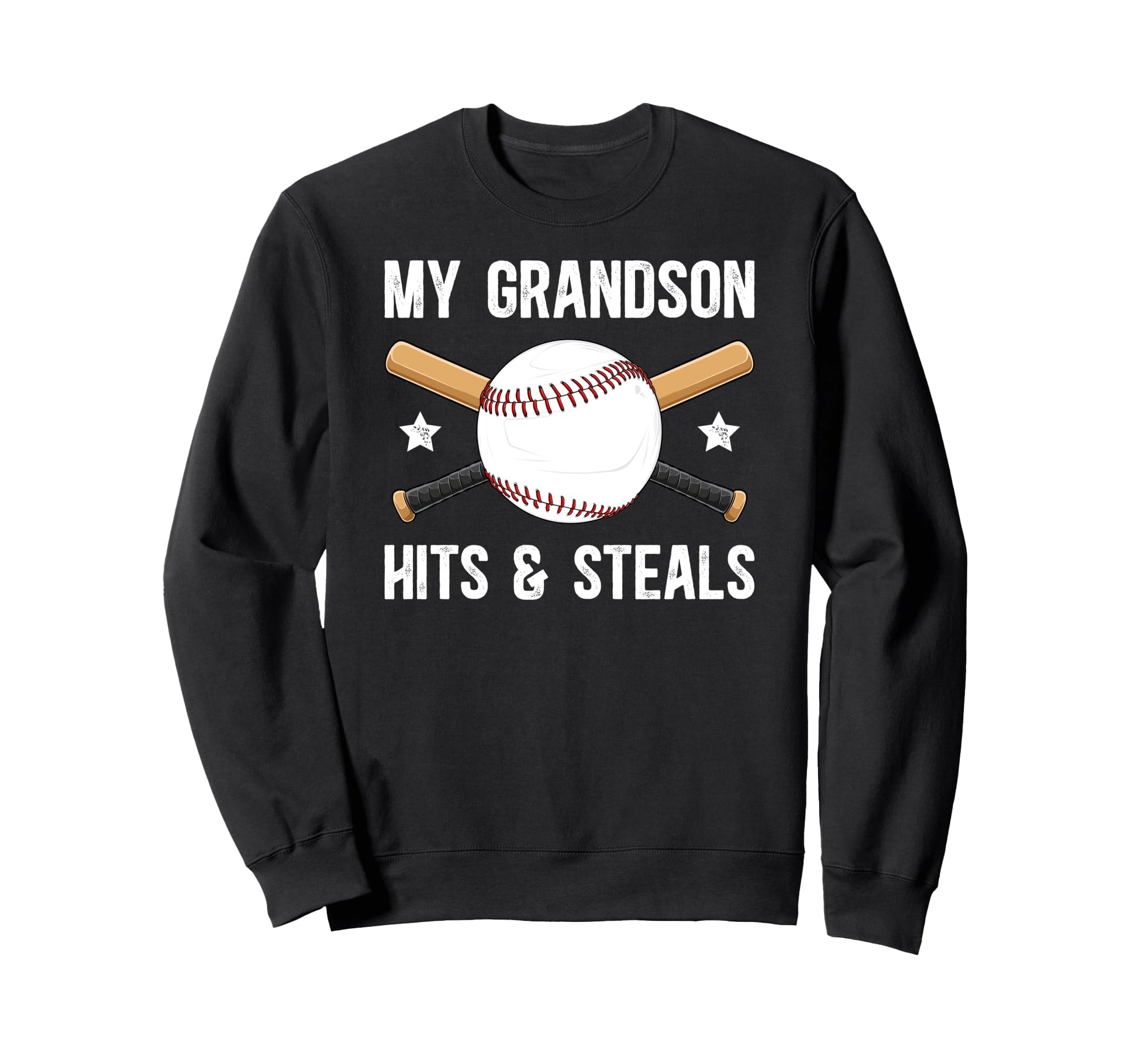 My Grandson Baseball Grandpa Sweatshirt - Casual Everyday Wear Unisex - T-Shirt, Sweatshirt, Hoodie