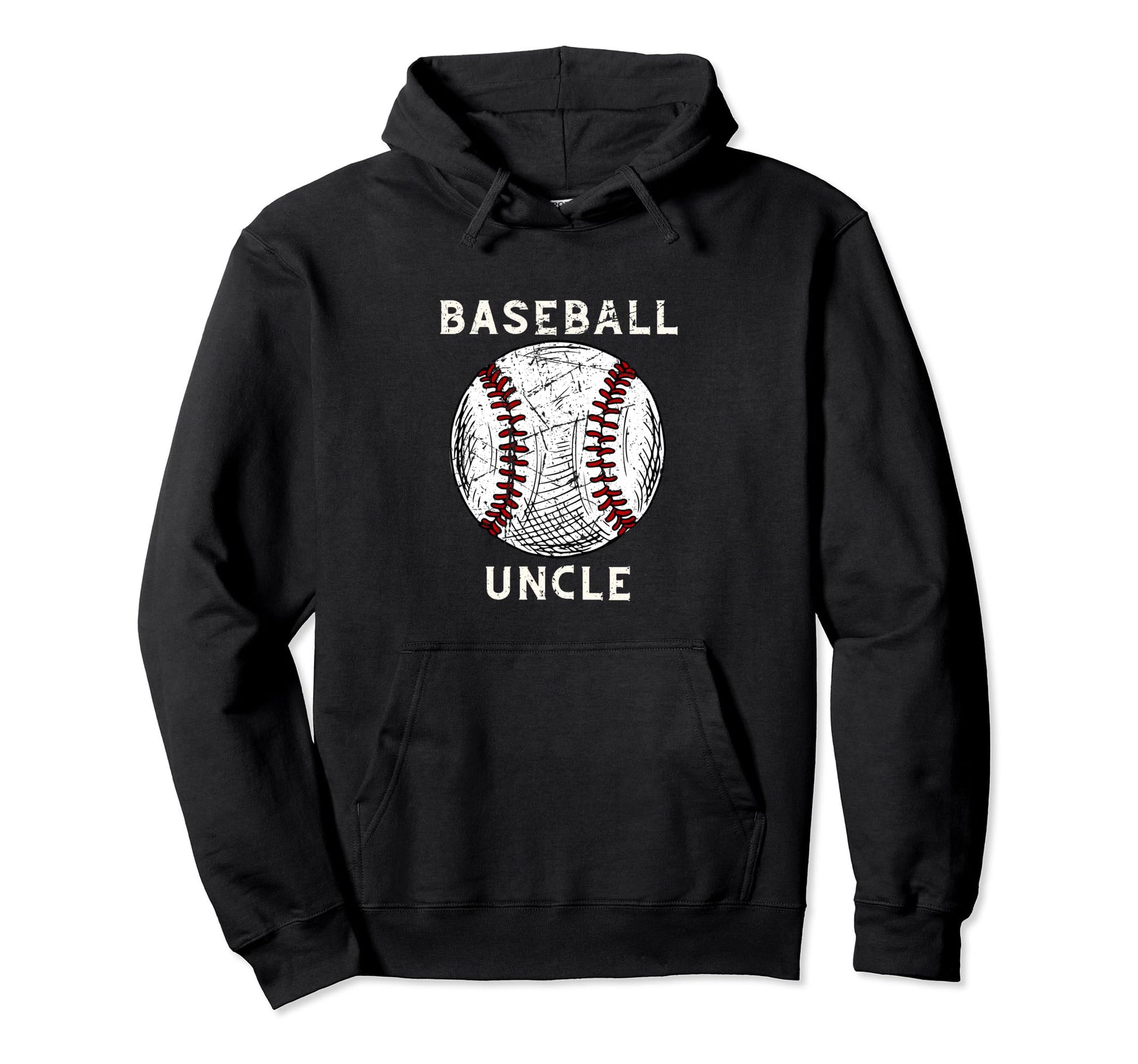 Baseball Uncle Sports Player Baseball Hoodie - Unique Graphic Men Women - T-Shirt, Sweatshirt, Hoodie