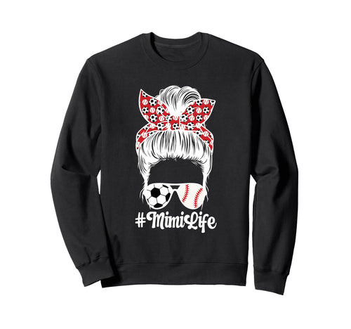 Soccer Baseball Mimi Life Baseball Sweatshirt - Graphic Print Men Women - T-Shirt, Sweatshirt, Hoodie