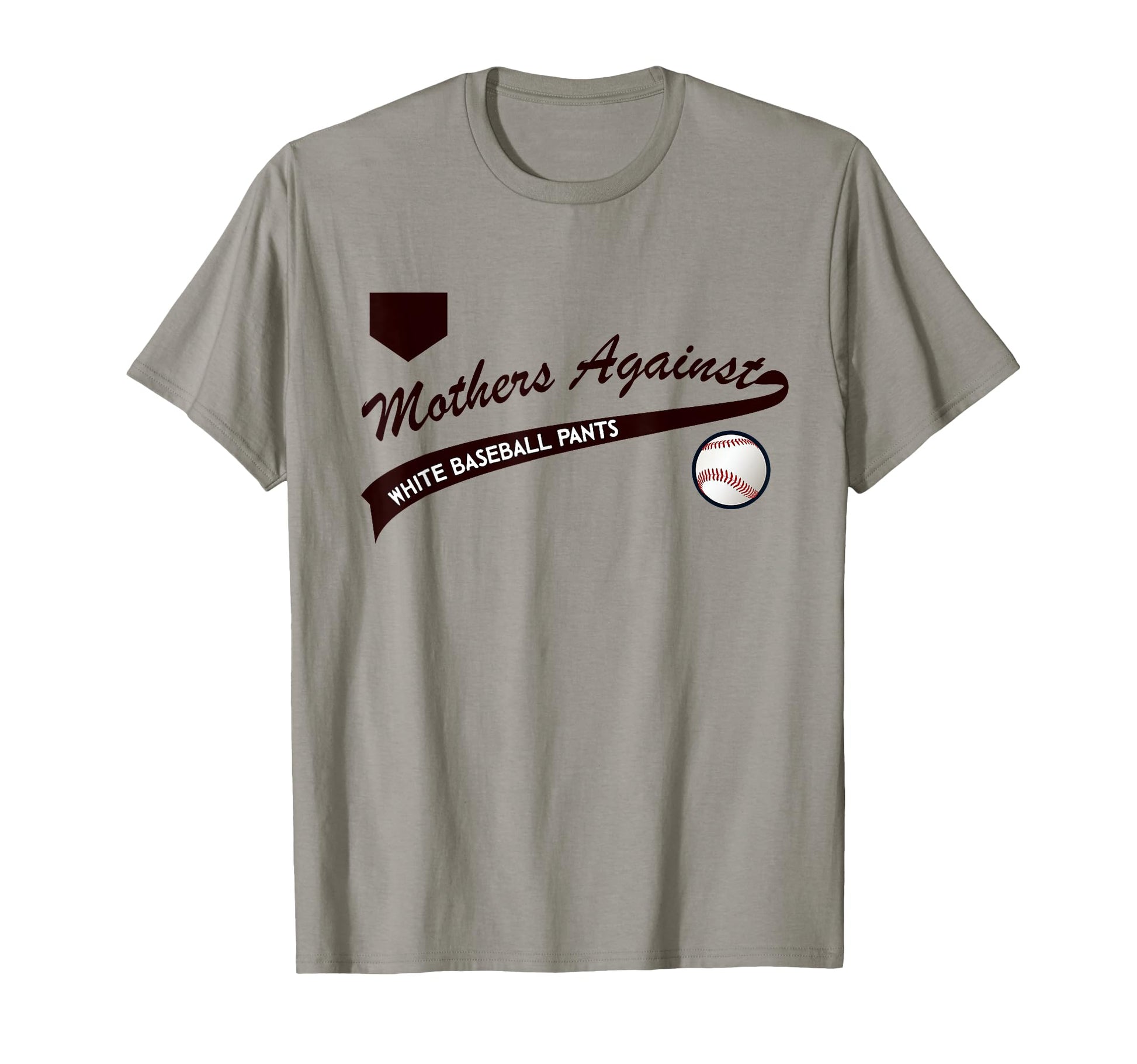 Baseball Mom Mothers Against White T-Shirt - Novelty Apparel Men Women - T-Shirt, Sweatshirt, Hoodie