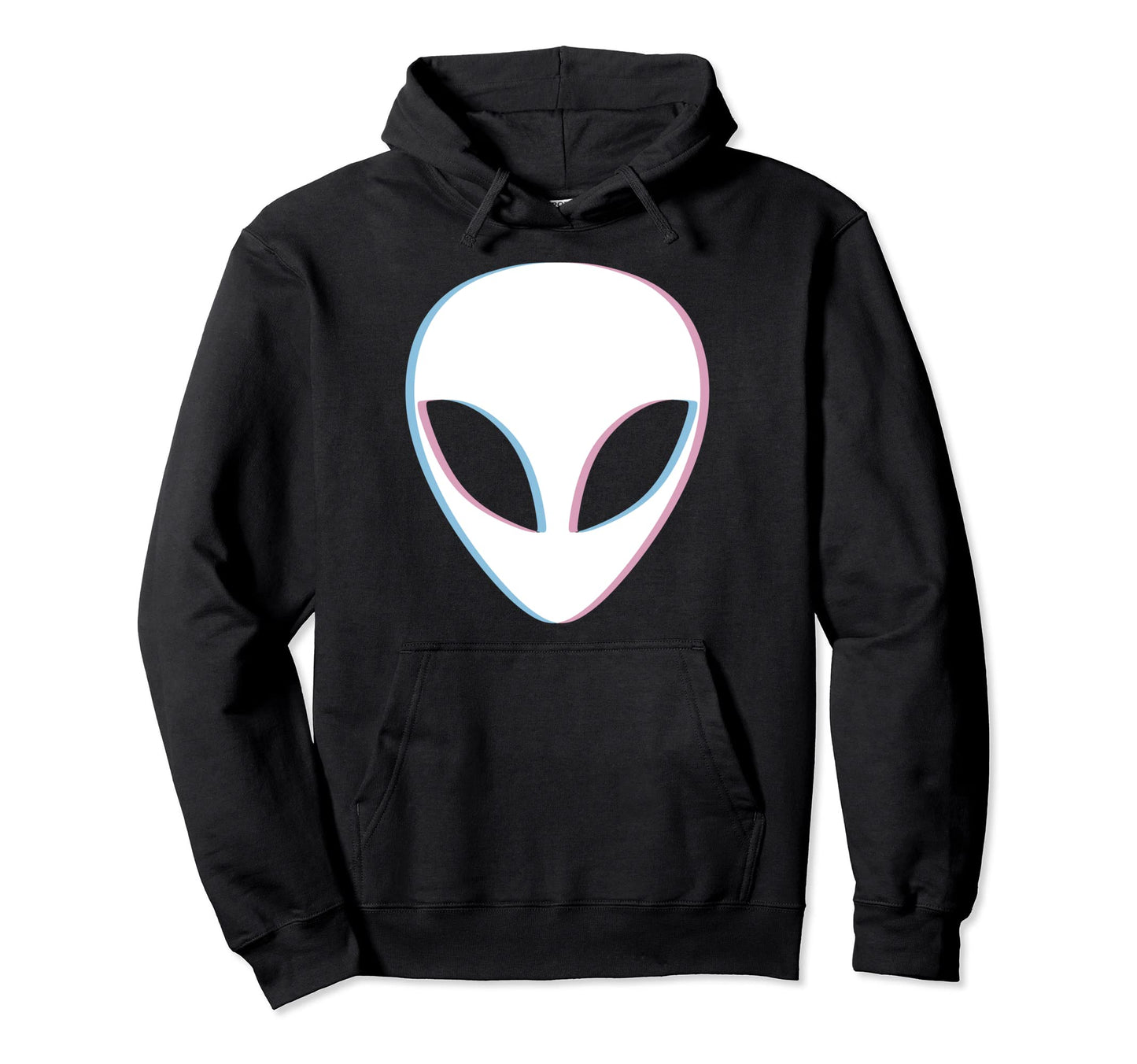 Alien Vaporwave Pastel Goth Glitched Hoodie - Trendy Graphic for Adults - T-Shirt, Sweatshirt, Hoodie