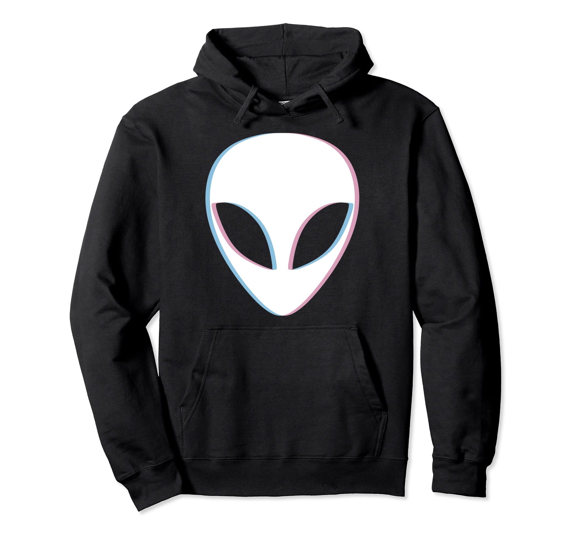 Alien Vaporwave Pastel Goth Glitched Hoodie - Trendy Graphic for Adults - T-Shirt, Sweatshirt, Hoodie