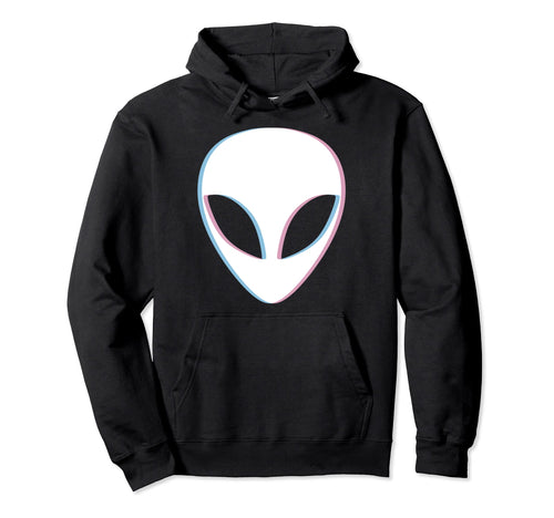 Alien Vaporwave Pastel Goth Glitched Hoodie - Trendy Graphic for Adults - T-Shirt, Sweatshirt, Hoodie