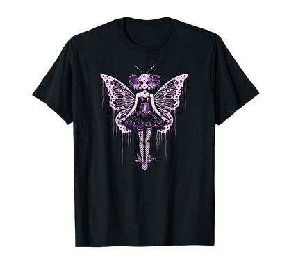 Grunge Punk Goth Fairy Butterfly T-Shirt - Casual Everyday Wear for Adults - T-Shirt, Sweatshirt, Hoodie