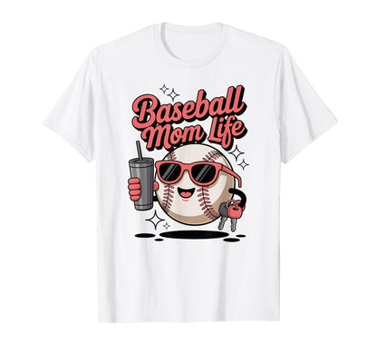 Baseball Mom Life Fun Sports Fan T-Shirt - Aesthetic Graphic Men Women - T-Shirt, Sweatshirt, Hoodie