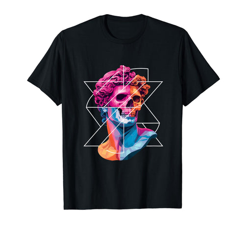 Statue David Bust Vaporwave T-Shirt - Casual Everyday Wear for Adults - T-Shirt, Sweatshirt, Hoodie