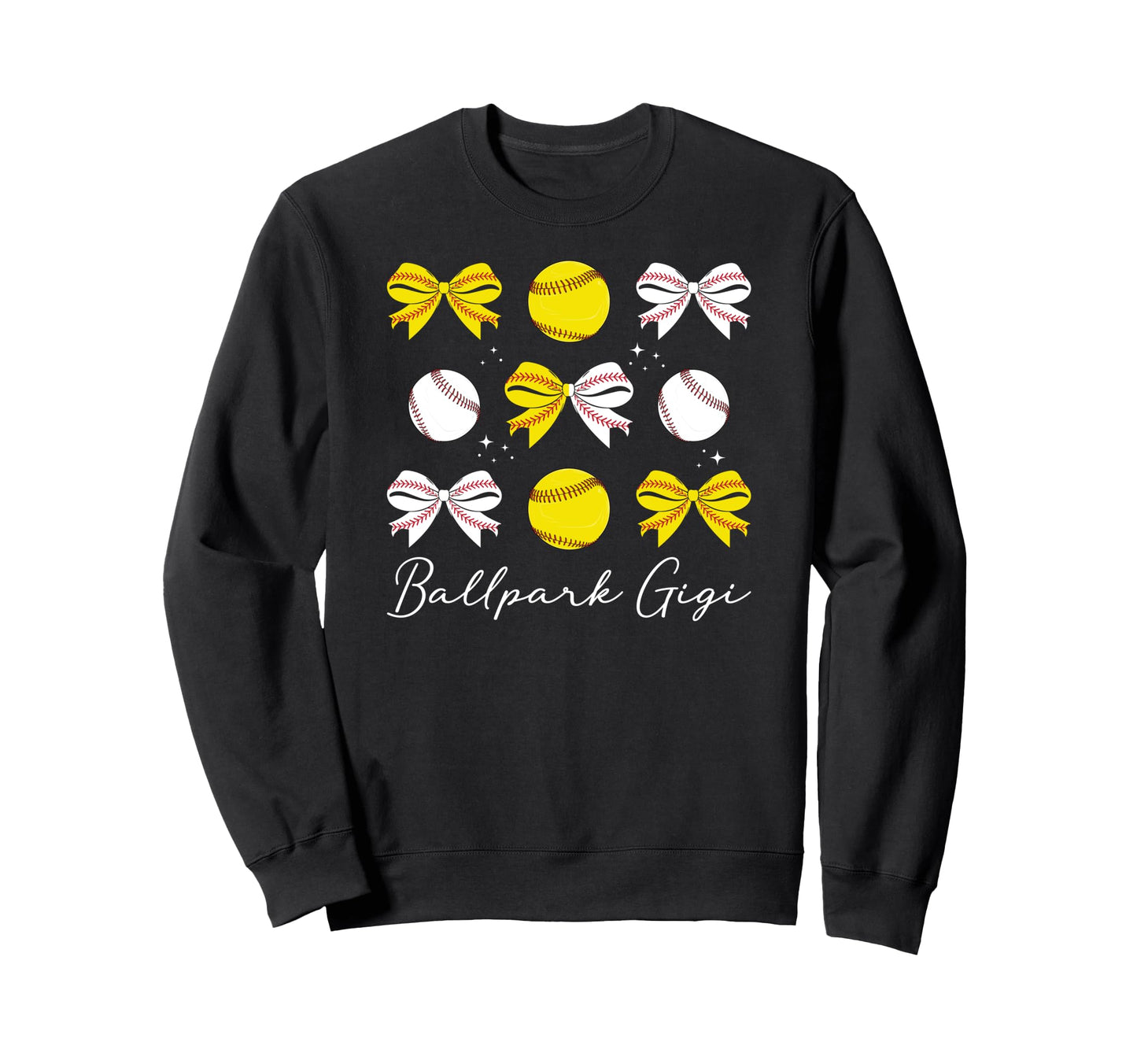 Ballpark Gigi Coquette Softball Sweatshirt - Minimalist Print Unisex - T-Shirt, Sweatshirt, Hoodie