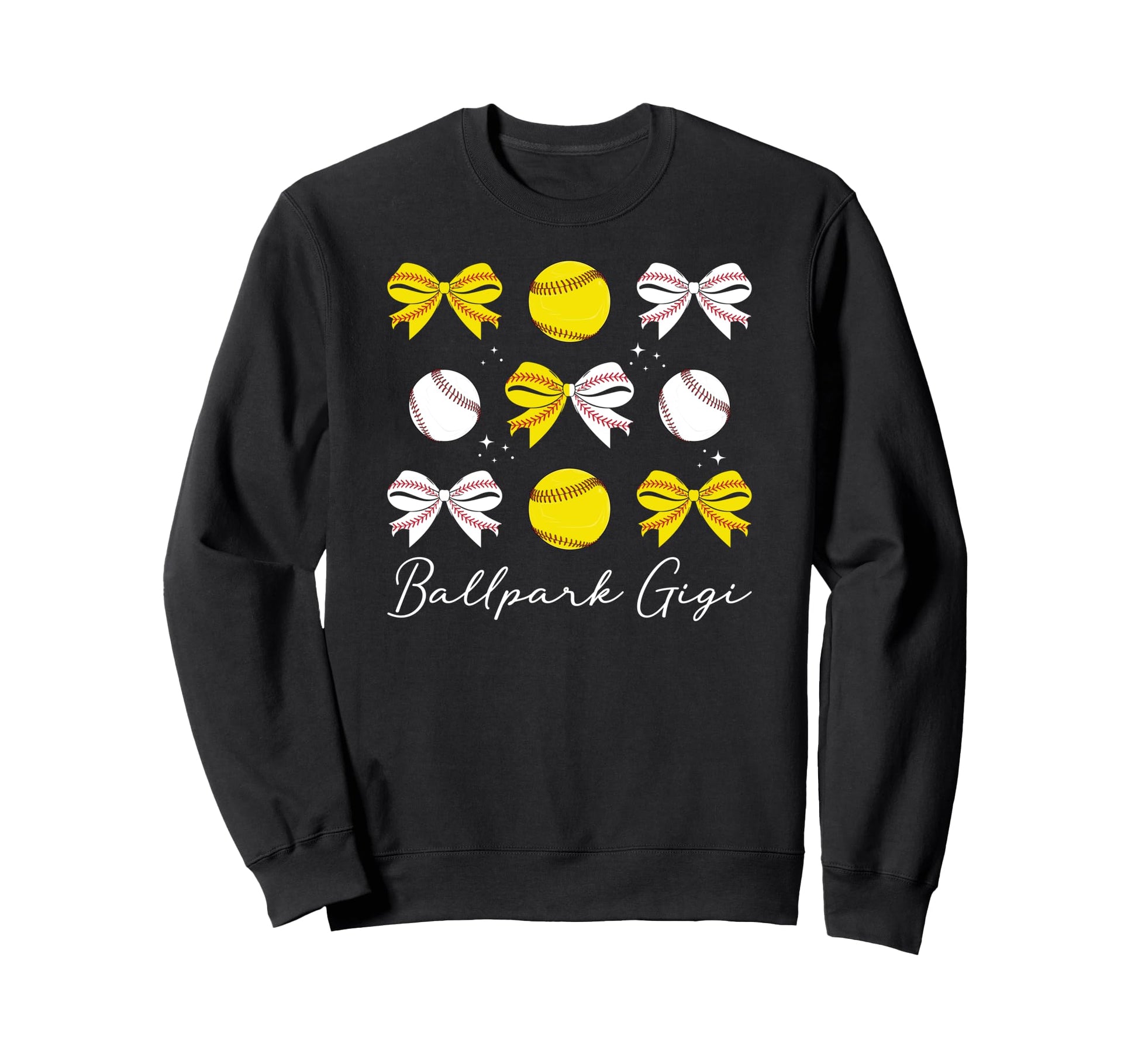 Ballpark Gigi Coquette Softball Sweatshirt - Minimalist Print Unisex - T-Shirt, Sweatshirt, Hoodie