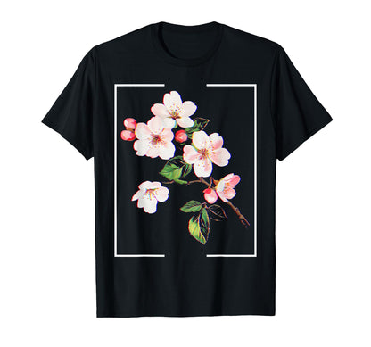 Cherry Blossom Japanese Aesthetic T-Shirt - Minimalist Print Unisex - T-Shirt, Sweatshirt, Hoodie