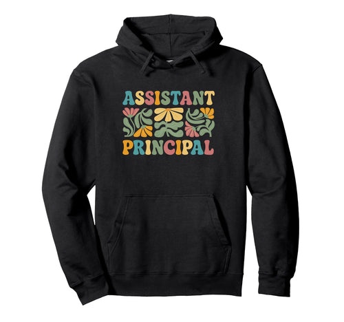 Assistant Principal Boho Flower Hoodie - Fun Novelty Design Men Women - T-Shirt, Sweatshirt, Hoodie