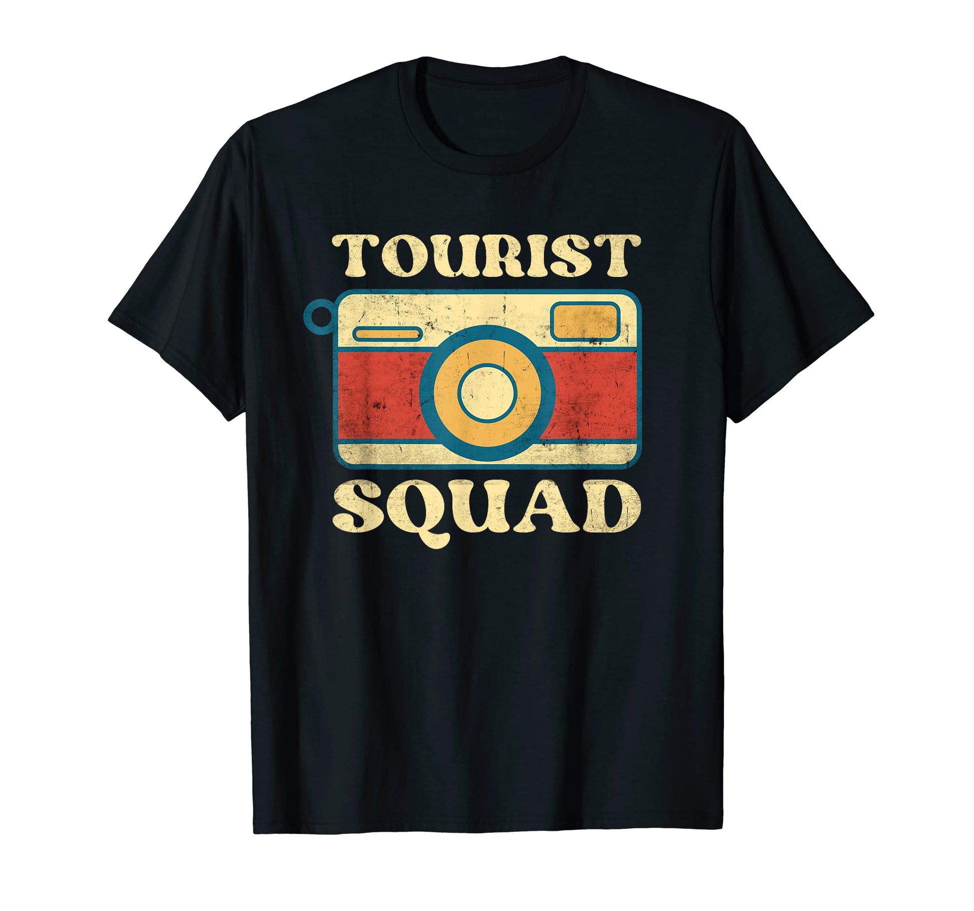 Tourist Squad Camera Vacation Traveling T-Shirt - Minimalist Print Unisex - T-Shirt, Sweatshirt, Hoodie