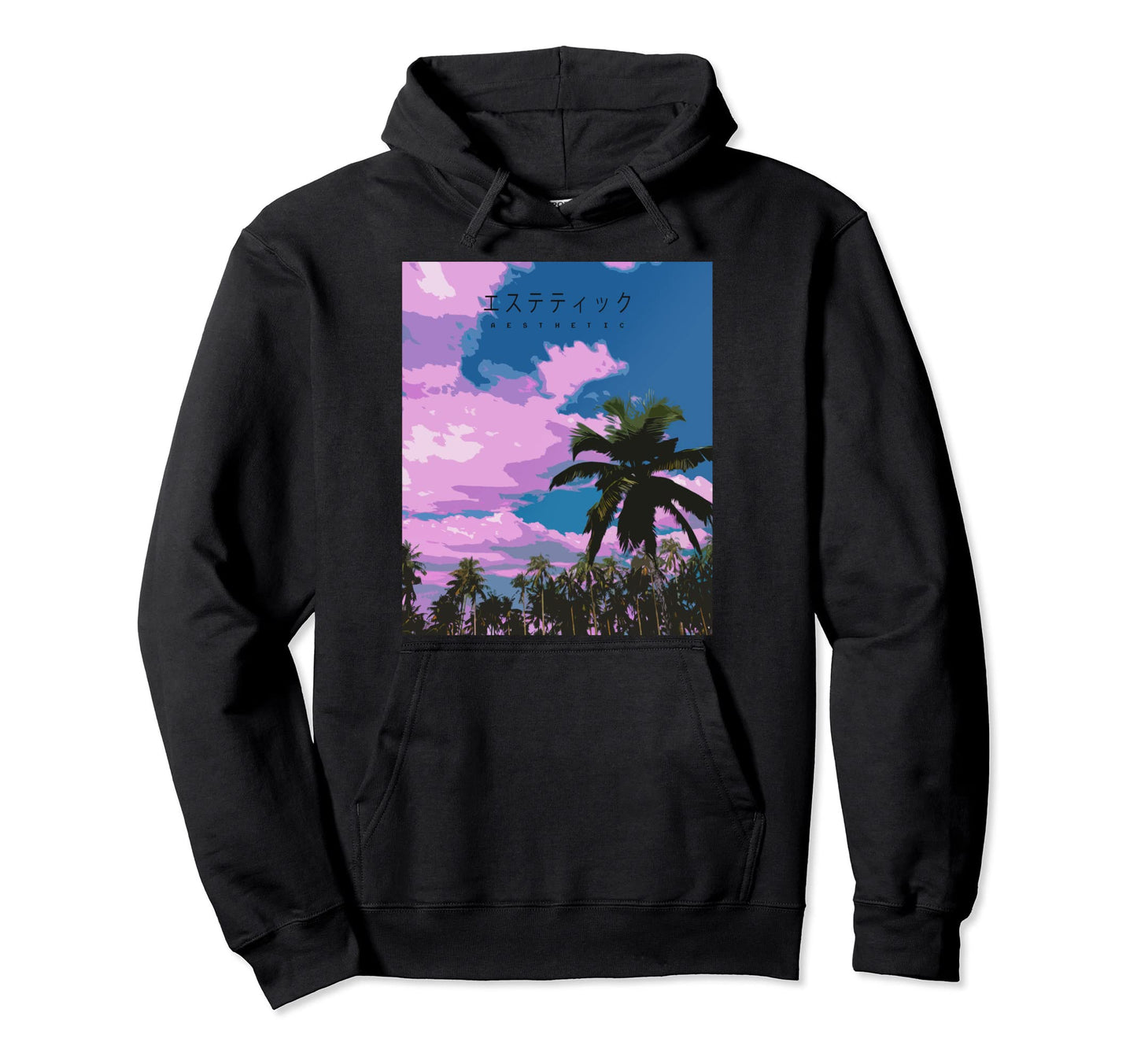 Aesthetic Vaporwave Retrowave Hoodie - Unique Graphic Unisex - T-Shirt, Sweatshirt, Hoodie