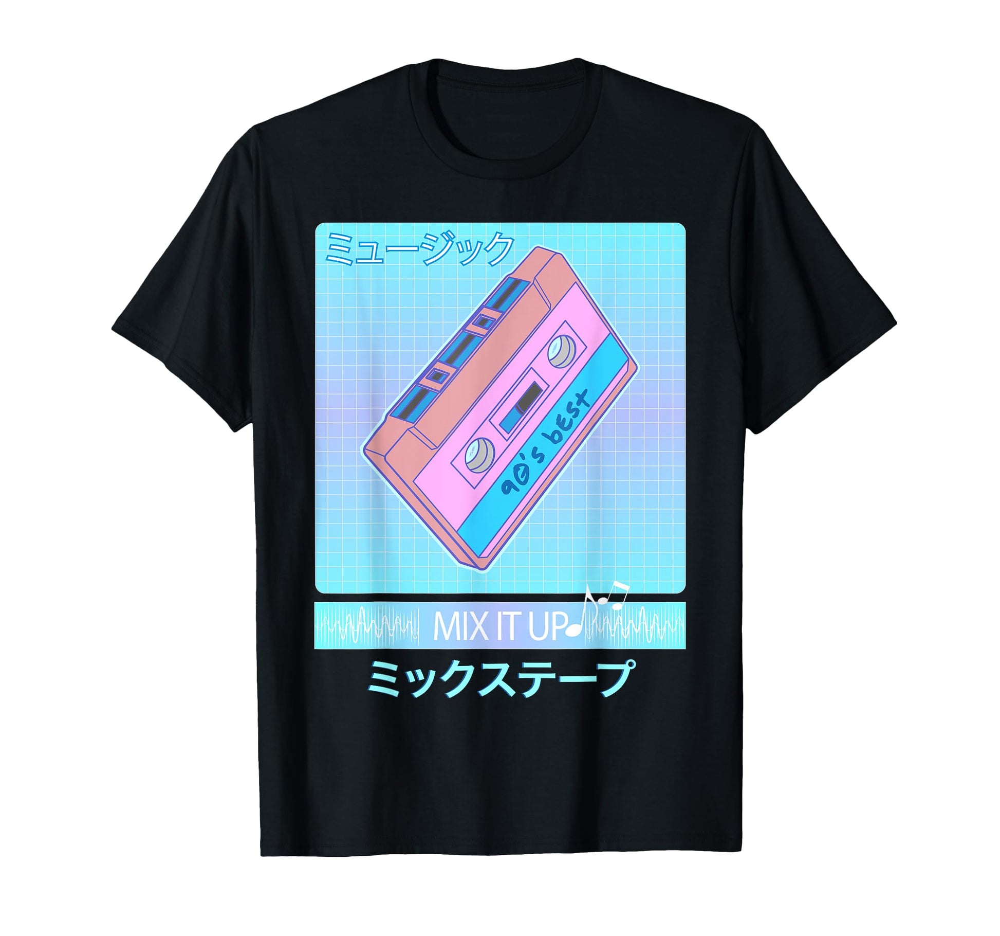 Mix Tape 90S Japanese Otaku Aesthetic T-Shirt - Trendy Graphic for Adults - T-Shirt, Sweatshirt, Hoodie